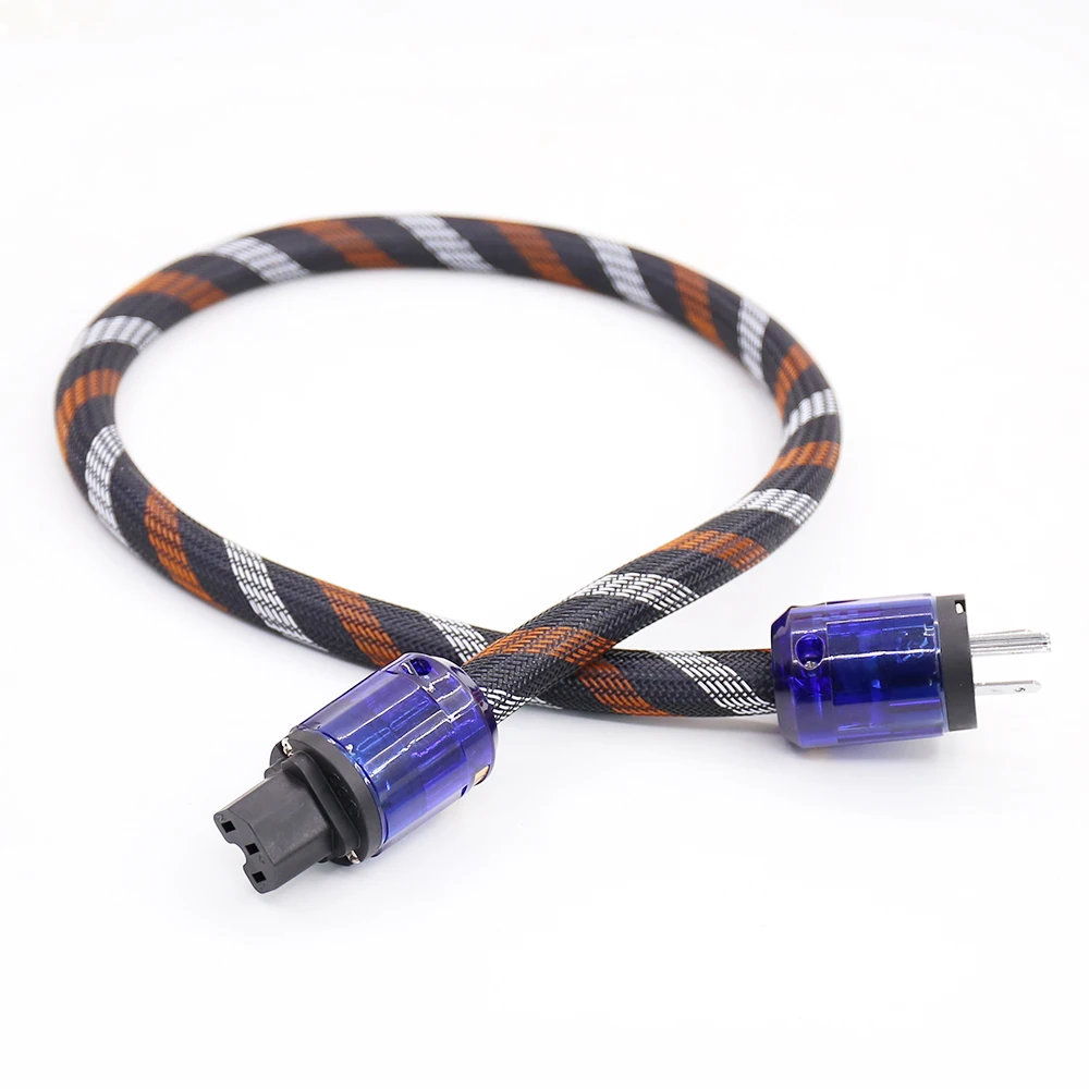 Audiocrast 6N OFC Copper US AC Power cord cable HIFI Power Extension