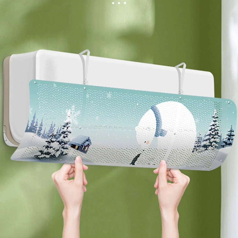 Air Conditioner Wind Deflector Adjustable Air Windshield Cooled Baffle Anti-direct Blowing Shield for Home Office