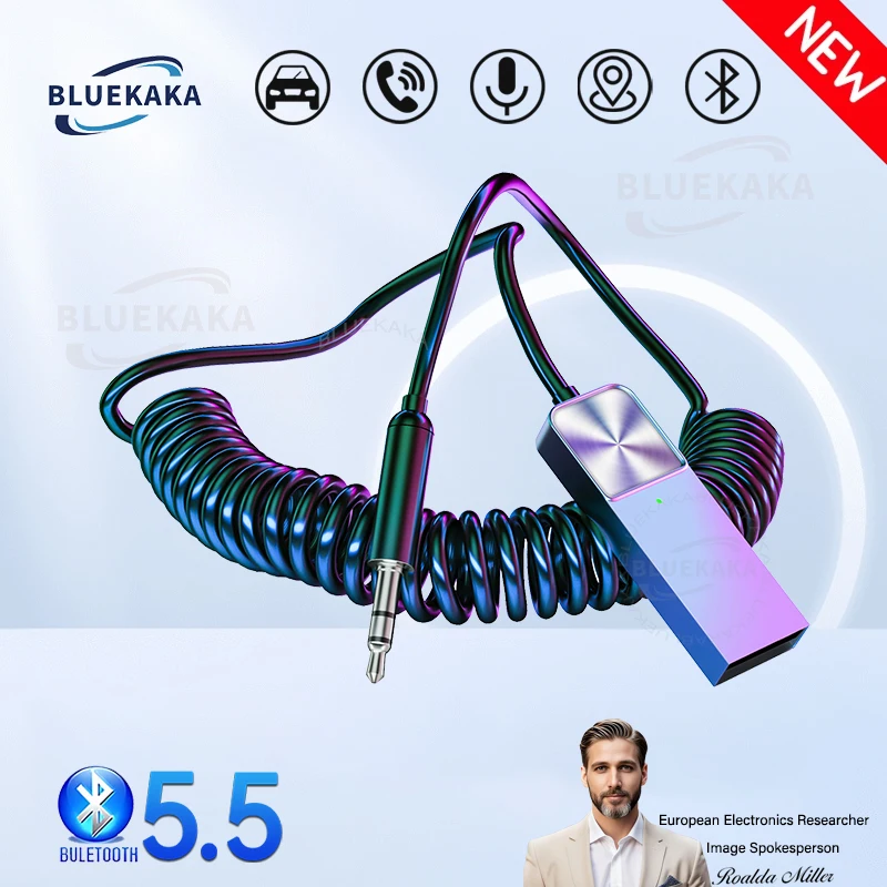 Bluetooth Receiver Upgrad Bluetooth Car AUX Adapter USB To 3.5mm Stereo Hifi Music Wireless Audio Dongle Handsfree For Car BT Transmit