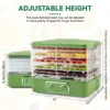 Fruit Dehydrator 5 Tier Adjustable Temperature Food Dryer for Snacks Quick Drying Easy to Use Fast Efficient Smart Automated 5