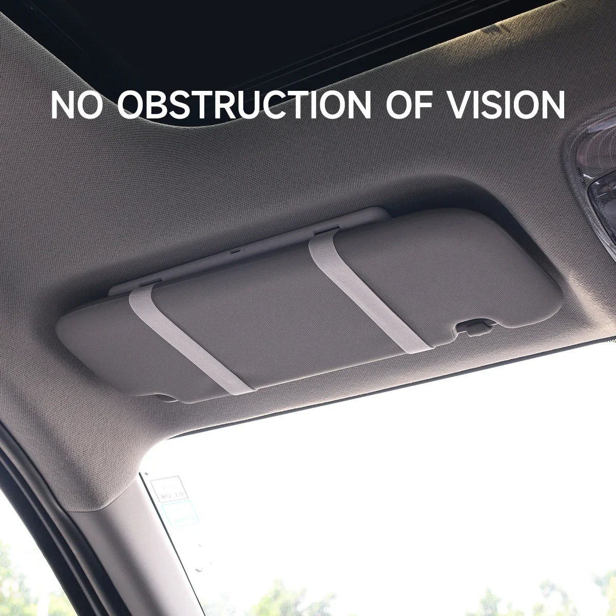 Makeup Mirror Car Interior Mirrors Sun Visor Plate LED HD Rechargeable Fill Light Universal Thin Vanity Mirror for Girls Women