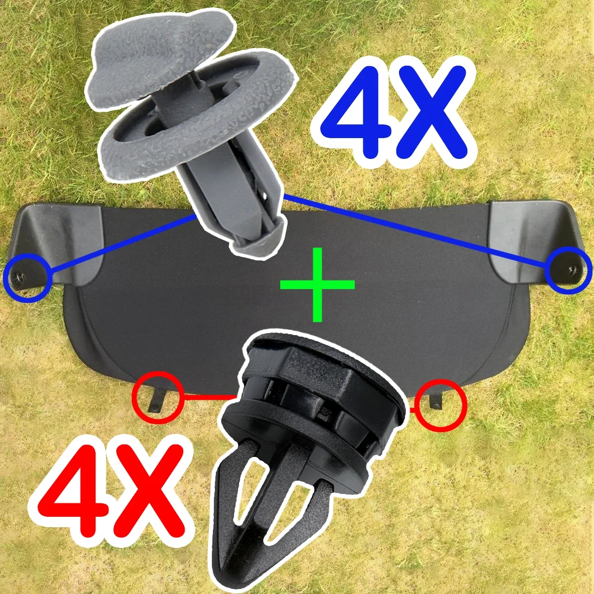 4X Parcel Shelf Hooks for Nissan Juke F15 2010-2015 Fastener Rear Boot Plastic Button Luggage Brackets Clips Replacement Parts car trunk clips
