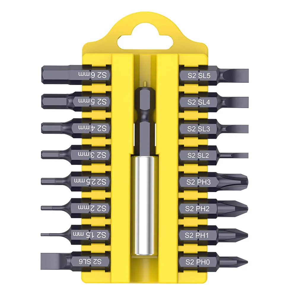 

16pcs PH2 SL Torx Hex Magnetic Screwdriver Bits Spanner Screws With Extension Rod Electrical Electrician Power Tool Accessories