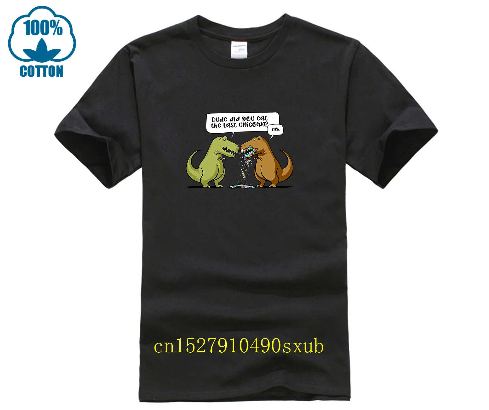 Tizio Did Si Mangia L 'Ultima Unicorn Devitente T Shirt Dinosauro Il Nuovo Disegno Del Cotone Maschio Tee Shirt