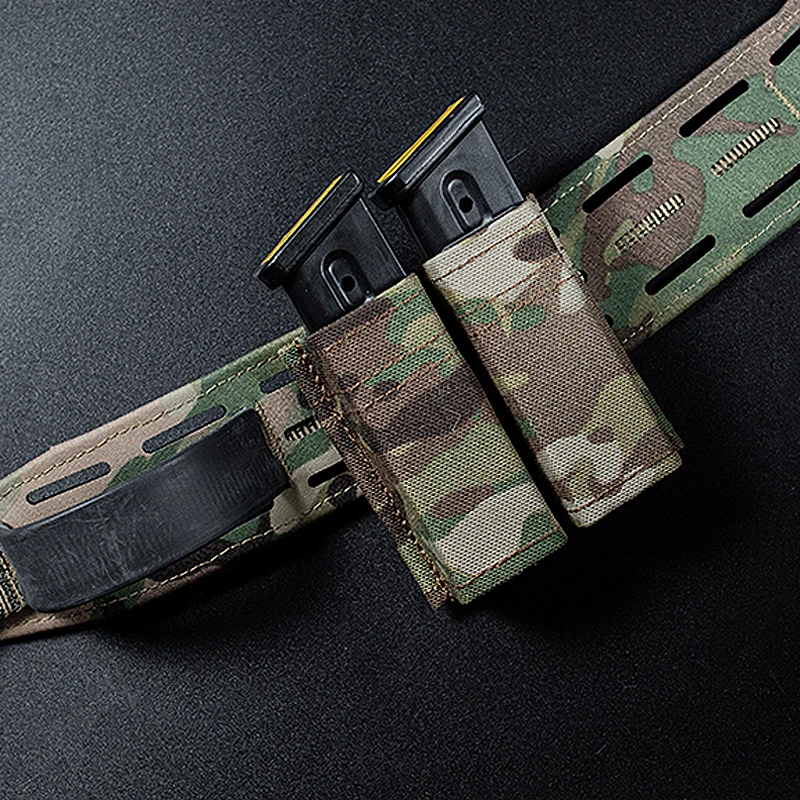 Tactical Molle Mag Pouch 9Mm Pistol Single Double Magazine Pouch Belt Mag Carrier Holster Con Inserto Kydex A Sgancio Rapido