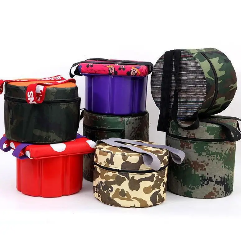 Folding Stool Ultra-light Wearable Gardening Stool Outdoor Fishing Chair Bag Camping Stool Portable Backpack Cooler Insulated Picnic Bag Hikin