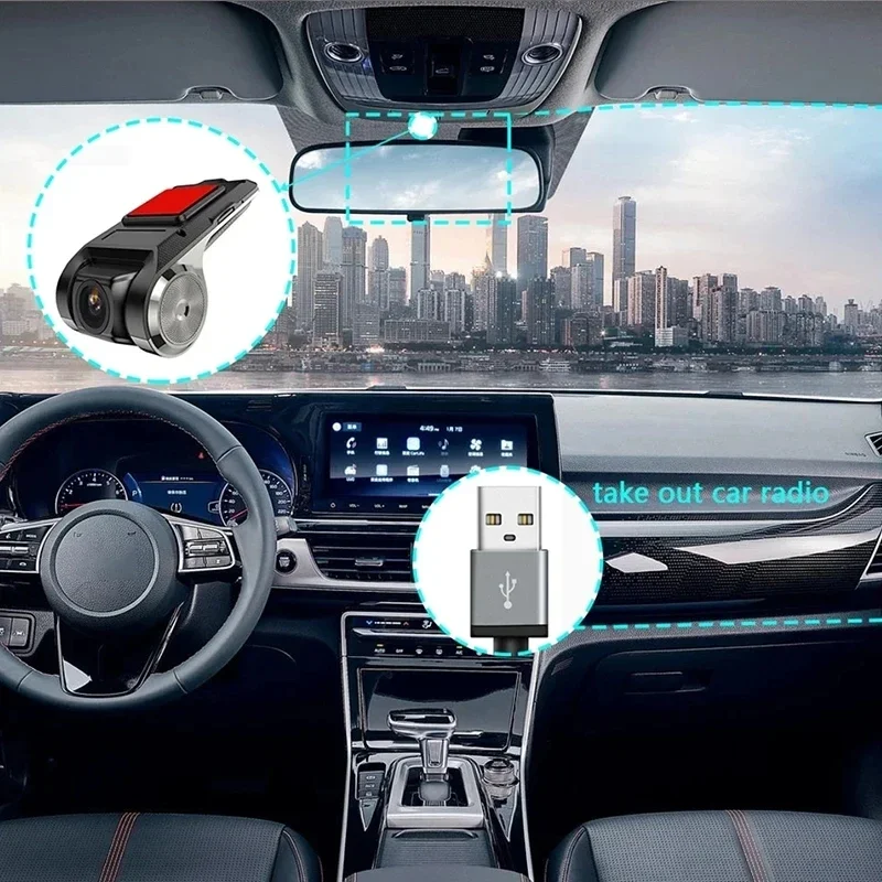 Car Android Navigator USB HD Driving Recorder Media Comes with ADAS Driving Assistance Function Car Dash Cam Camera 3