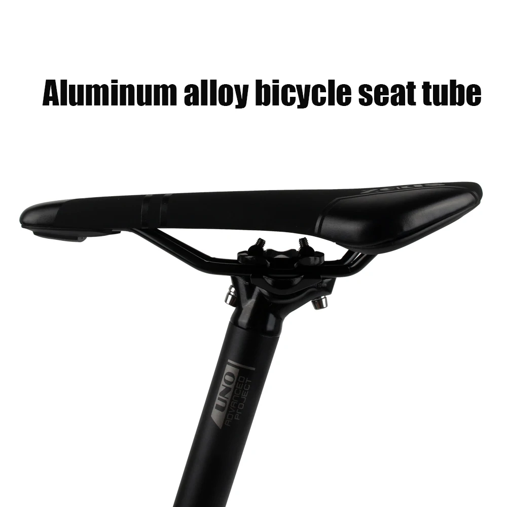 UNO Mountain Bike Seatpost 27.2/30.9/31.6MM 350/400MM Seat Post Tube Aluminum Alloy MTB Road Cycling Bicycle SeatPost Bicycle Pa
