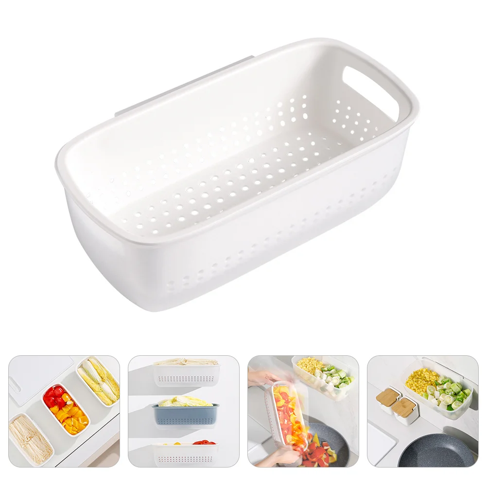 

Rectangular Strainer Fruit Vegetable Washing Basket 2 1 Food Fruit Strainers Double Layered Strainer Basket Pasta Spaghetti
