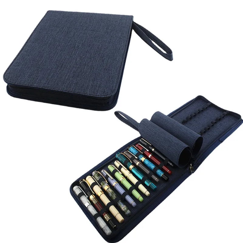 High-quality Pen Pouch Pencil Case Bag Available for 10 /24 /48 Fountain Pen/  Rollerball Pen Holder Storage Bag Color Waterproof - AliExpress