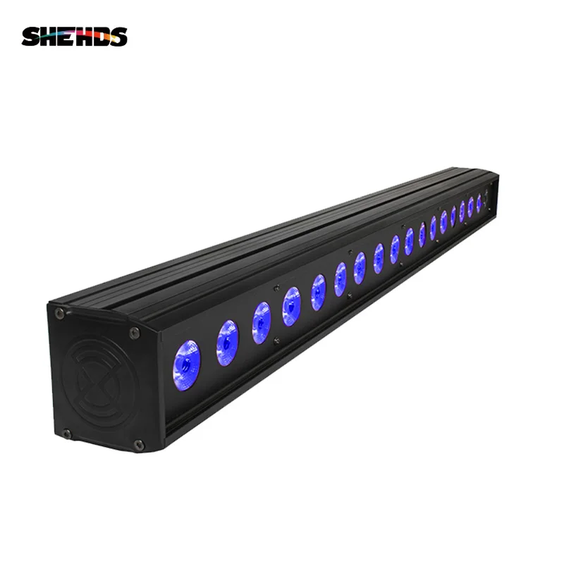 SHEHDS LED 18x18W 워시 벽 투광 조명 풍경 홍수 조명 Dj 디스코 파티 웨딩 크리스마스 조명 청중