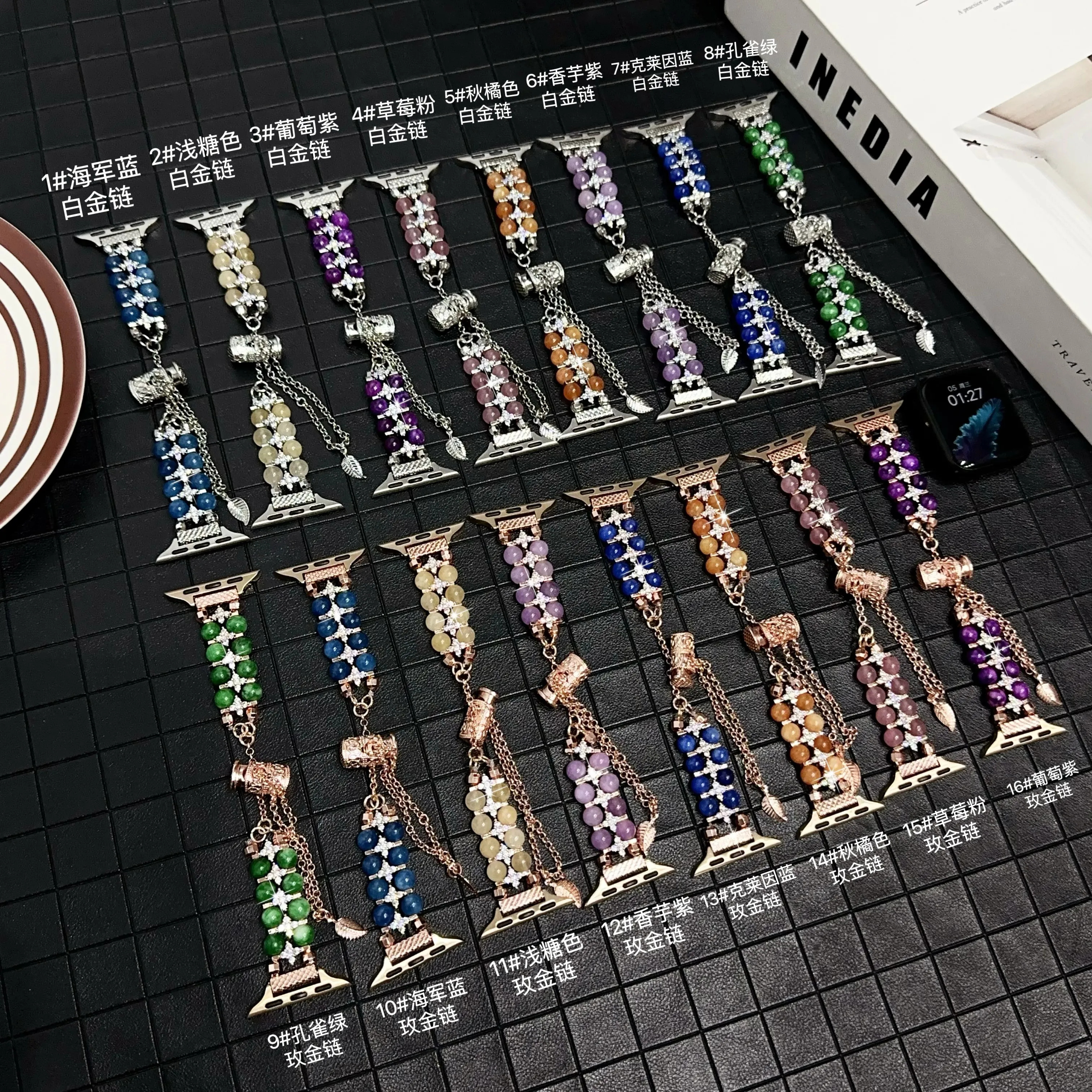 

Браслет для наручных часов Apple Watch 38 мм 40 мм 41 мм 42 мм 44 мм 45 мм iWatch Series 9 8 7 6 5 3 2 1 SE