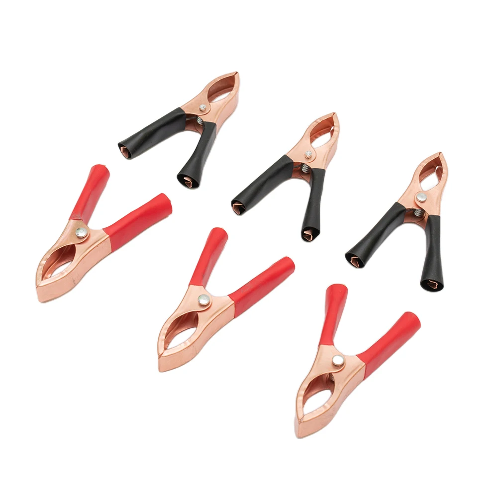 Alligator Clips 2/10/20pcs 30A 70mm Clips Battery Clamps Crocodile Clip For Electrical Engineering Voltage Testers Test Clip Test Hooks Clips Electrical Clamp