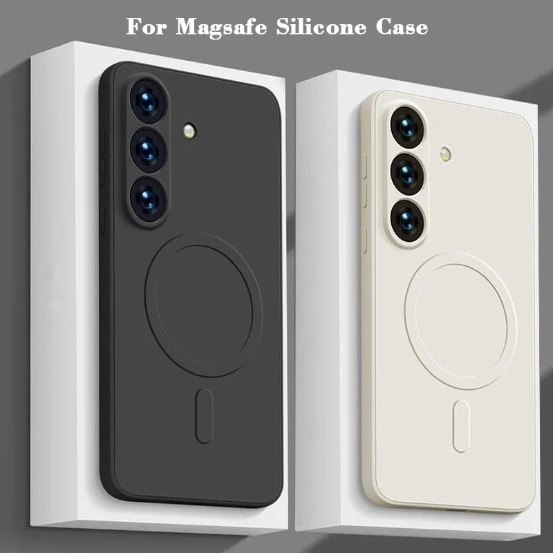 Enhance your phone's protection and style with our Premium Liquid Silicone Magnetic Wireless Charging Case, compatible with Magsafe.