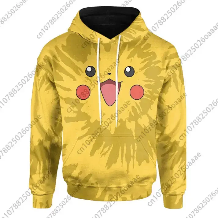 

2024 Pokemon Pikachu Psyduck 3D Print Hoodie Men Women Casual Sweatshirt PKM Zipper Hoodie Streetwear Kids Pullover Hoodie