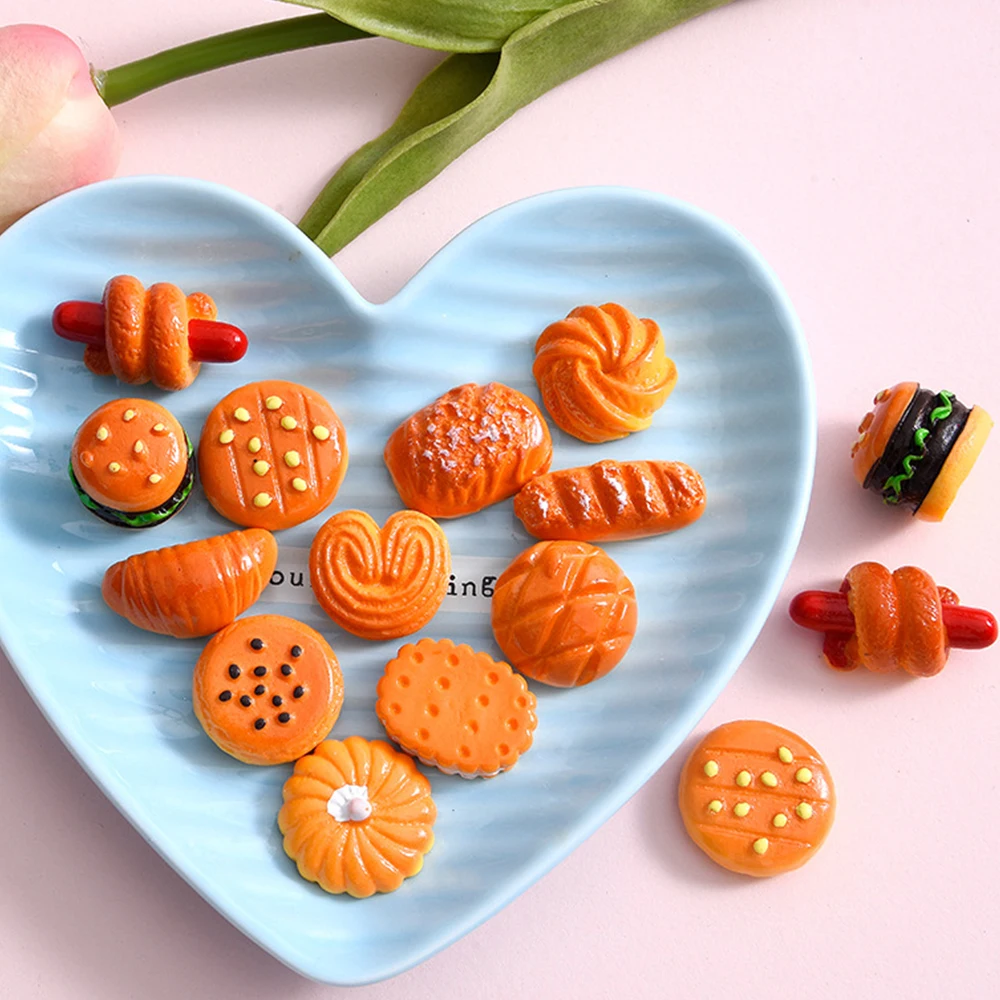 

10 шт. серия хлеба с гамбургерами из смолы раньше для шпильки для скрапбукинга ювелирных изделий «сделай сам» декоративные аксессуары для рукоделия