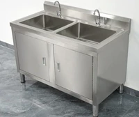 อ่างล้างผักแบบติดตั้งบนเคาน์เตอร์เดี่ยว สเตนเลส 304 สำหรับครัวเชิงพาณิชย์ 6