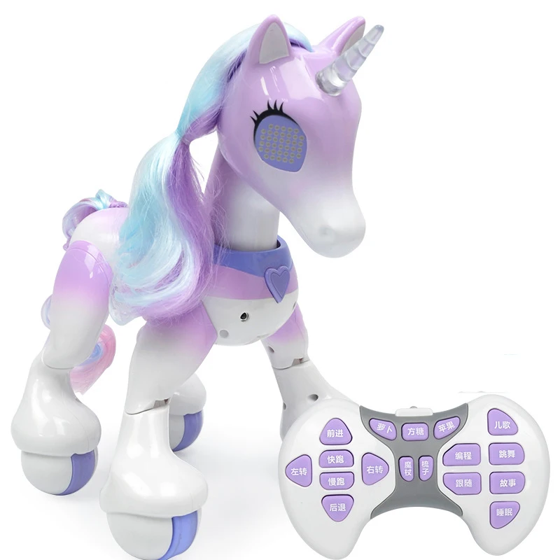 Electric Smart Remote Control Magic Unicorn Horse Children's Robot Touch Sensor Induction Electronic Pet Puzzle Children's Toy remote control pet toys