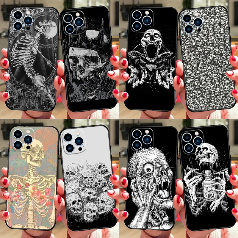 Gothic Fashion Skull Phone Case Cover