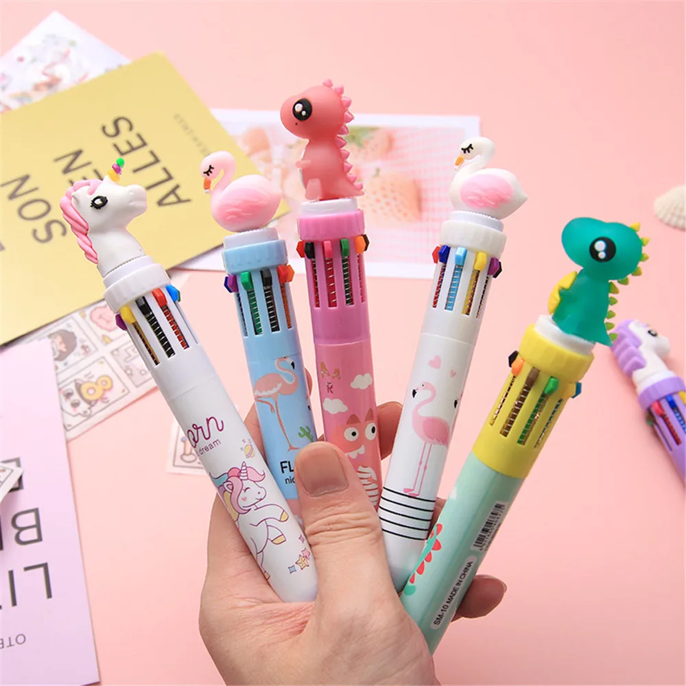 Multi-color 10in1 Color Ballpoint Pen Ball Point Pens Kids School Office Supply! Multi-color 10in1 Color Ballpoint Pen Ball Point Pens Kids School Office Supply!
