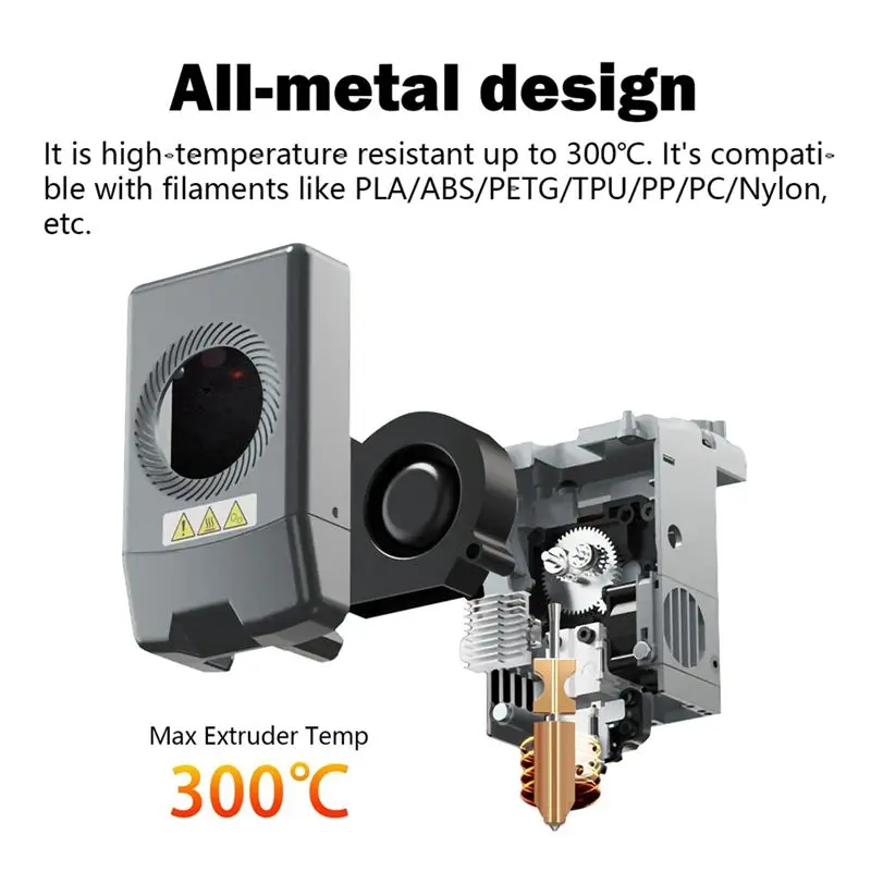 YLS-Hotend 업그레이드된 퀵 릴리스 노즐 히터 블록 스로트 튜브 AD5X용 퀵 분리형 노즐 압출기 키트 0.4Mm