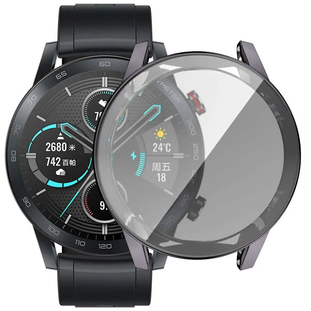 Ultra Thin Soft TPU Plated Smart Watch Case & Screen Protector - 360° Full Coverage