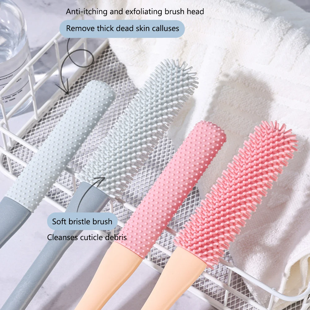 2Pcs Toe Cleaning Brush Foot Wash Brush Multifunctional Exfoliating Brush for Ash Wash Dead Skin Remove