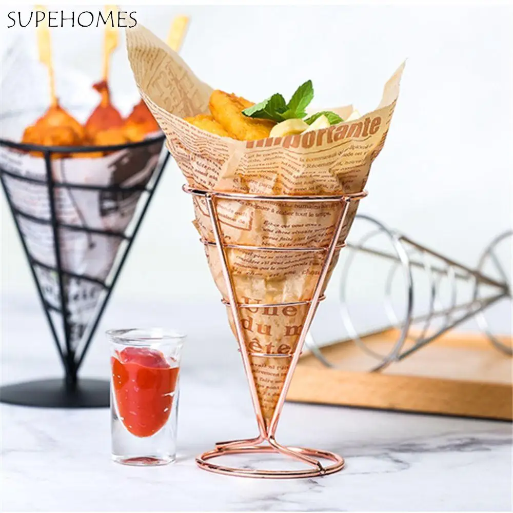 

Chicken & Fries Rack Tapered Stainless Steel Chicken Rack Snack Rack American Western Style Restaurant & Cafe Supplies