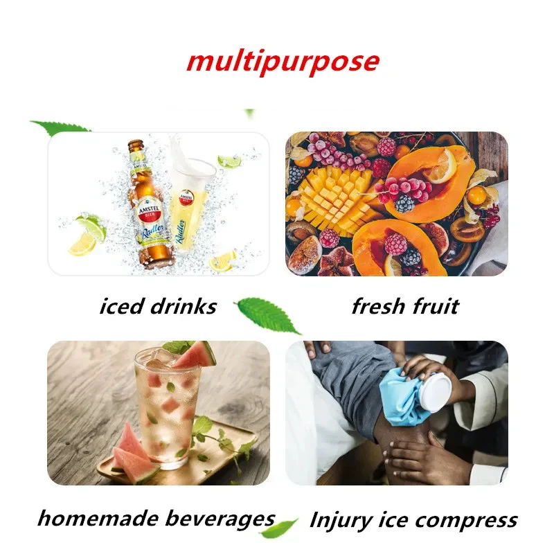 Ice Cube Mold Disposable Ice Bag Summer Maker Filled Water Self Sealing DIY Quick Freezing Making Mold Bag Tools