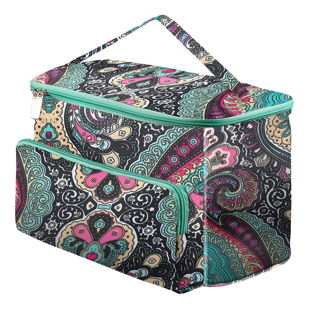 Crochet Yarn Organizer Bag Large-capacity Knitting Needles Organizer Handbag Waterproof Lightweight for Sewing Crochet Hooks