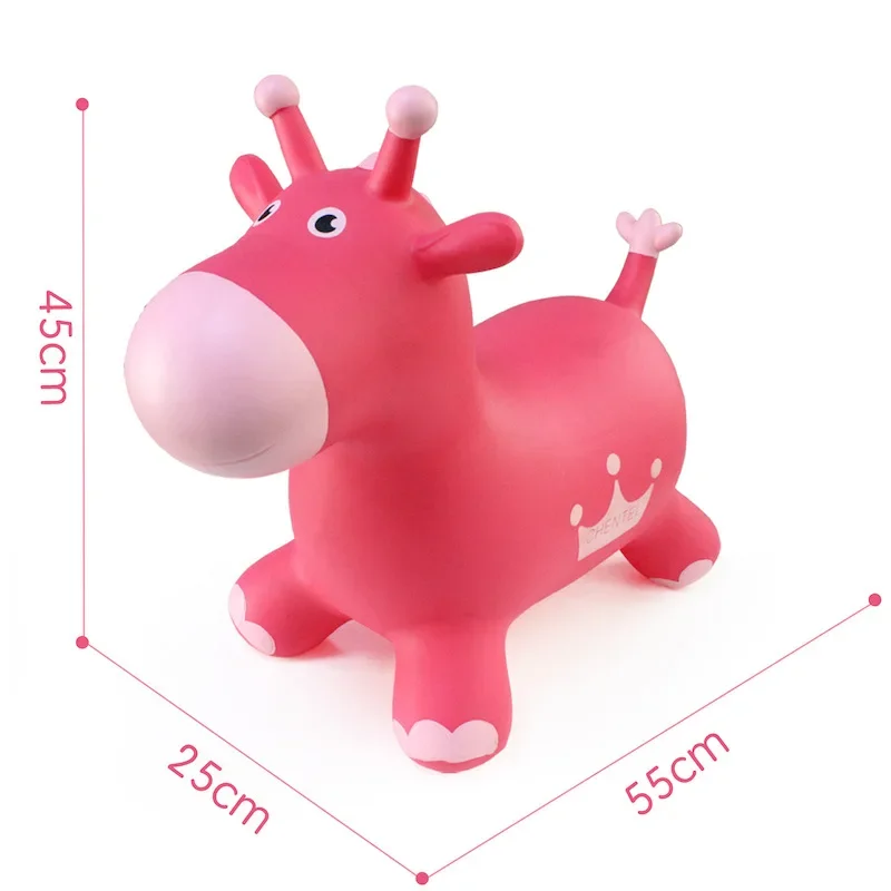Kids Animal Inflatable Bouncy Horse Hopper Soft Vaulting Horse
