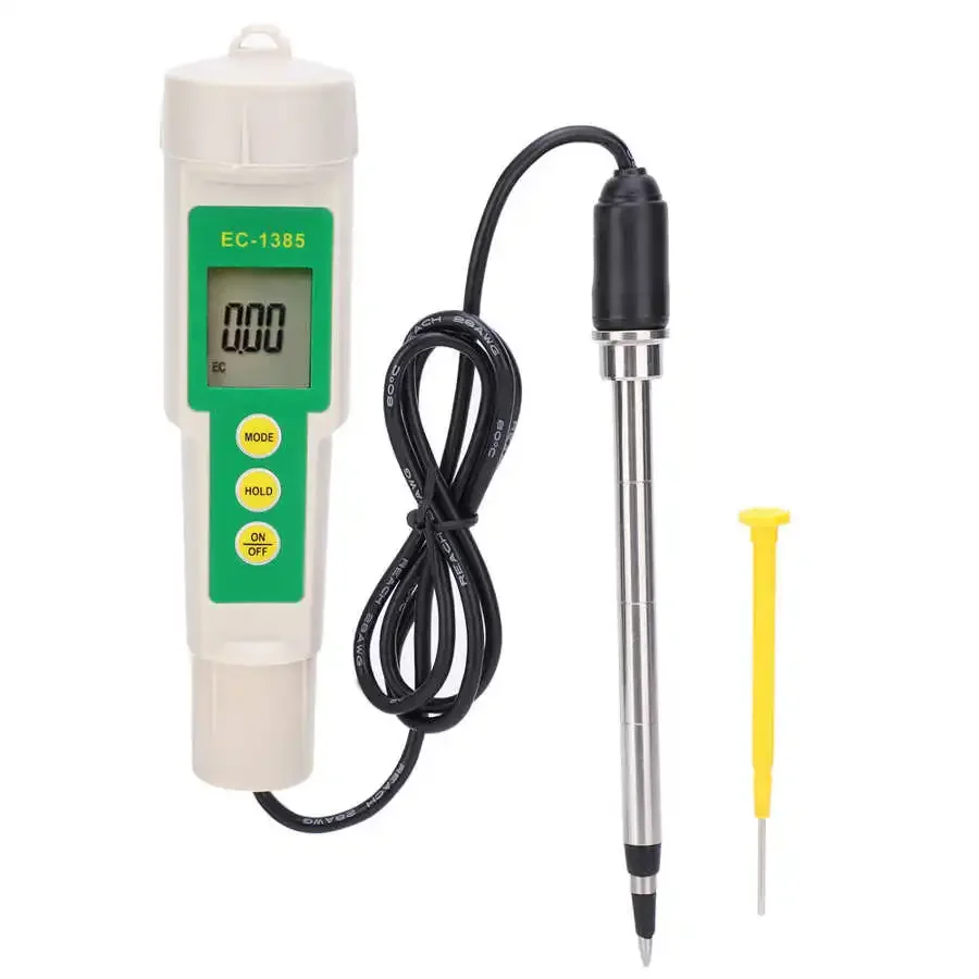 

EC-3185 Waterproof Soil Meter EC/TDS/CF Soil Tester with probe for greenhouse cultivation, horticulture cultivation, laboratory