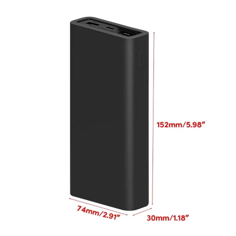 Power Bank Case Silicone Protective Sleeve for Xiaomi 20000mAh