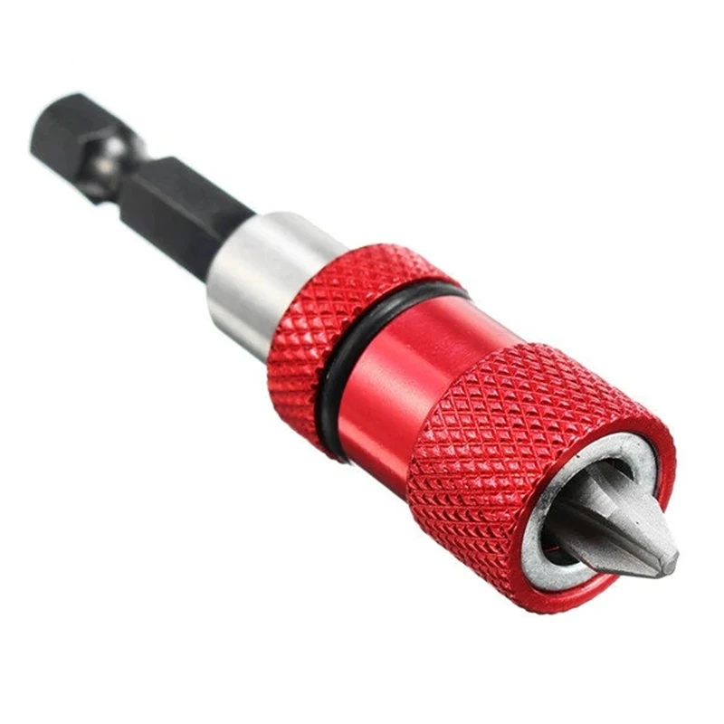 Lot De 3 Porte-embouts Magnétiques Avec Rallonges - 60 Mm, 100 Mm, 150 Mm - Pour Tournevis Et Perceuse 1/4"