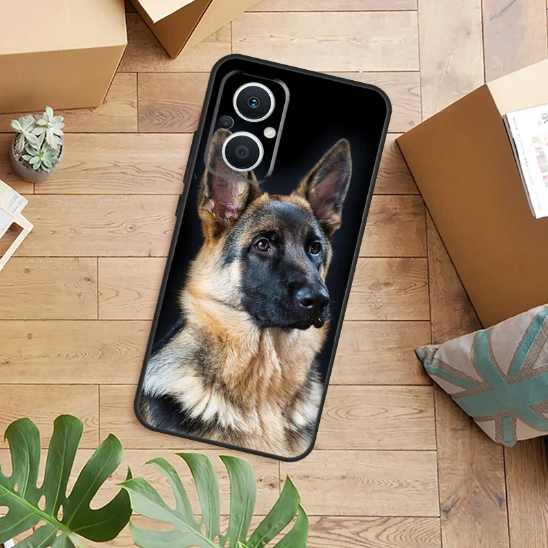 Cartoon German Shepherd Dog Design Phone Case