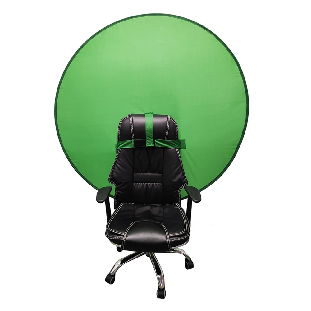 Green Background Screen Portable 4.65ft for Photo Video Studio Chroma Key Green Background Screen Collapsible Background Green Screen for Chair Portable Foldable Green Screen Backdrop 