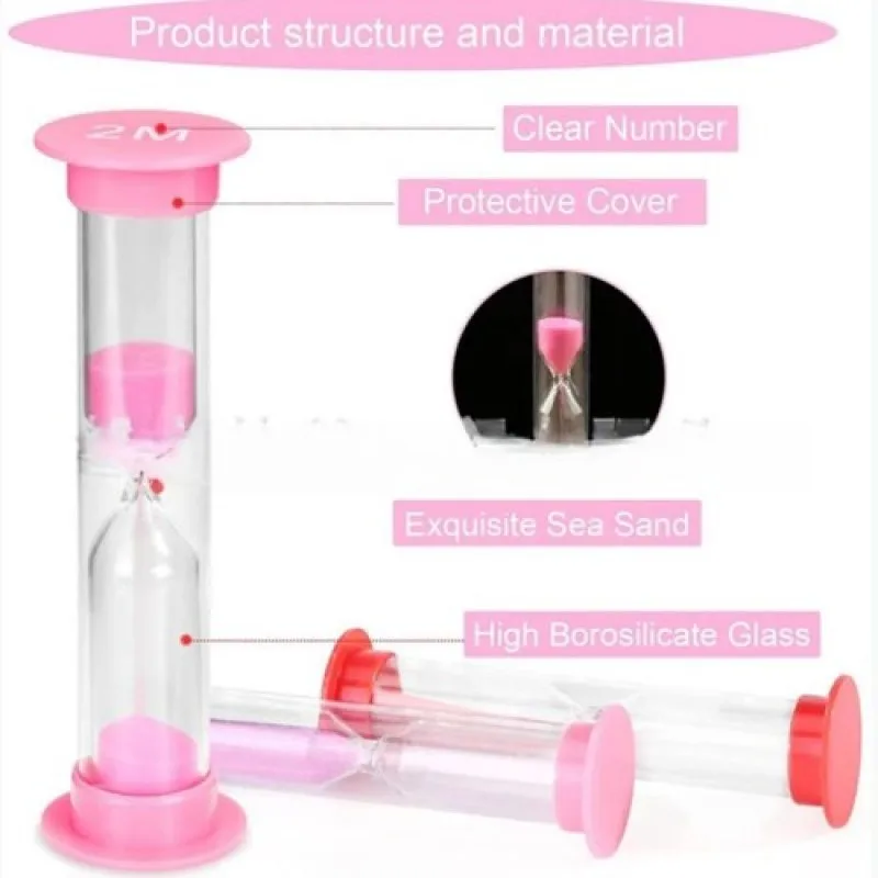 Colored Hourglass 2/3/5/10 Minute Colorful Hourglass Sand Timer