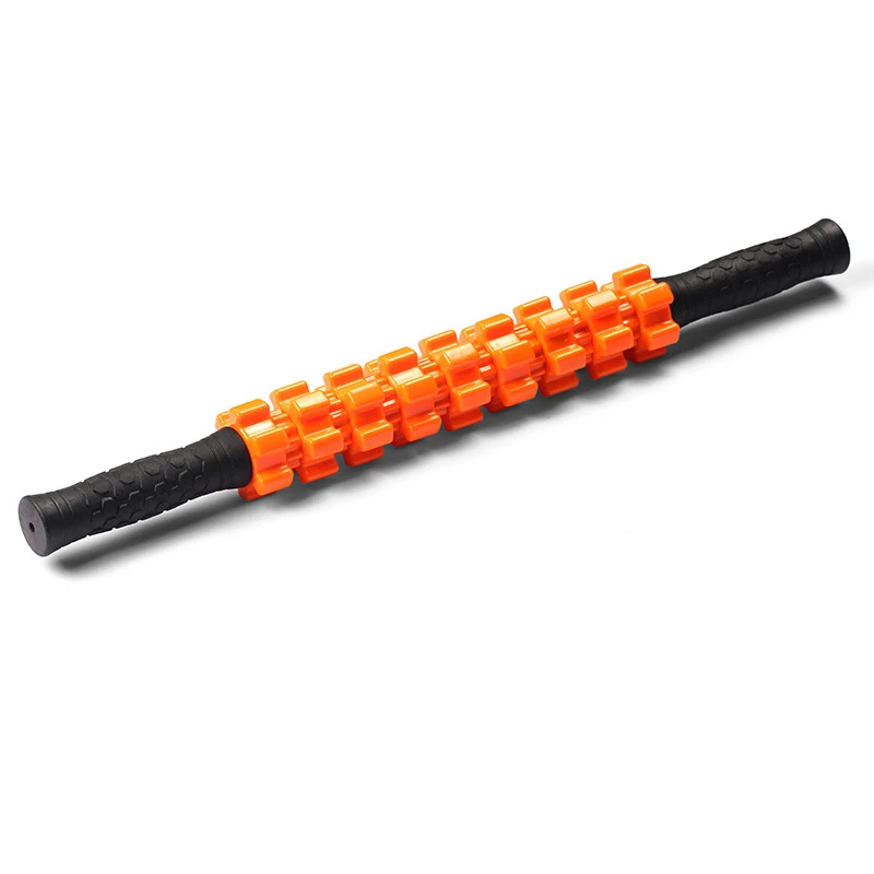 Gear Massage Stick Yoga Deep Muscle Relaxation Massage Shaft Personal Training Fascia Roller Plastic Roller Fitness Equipment