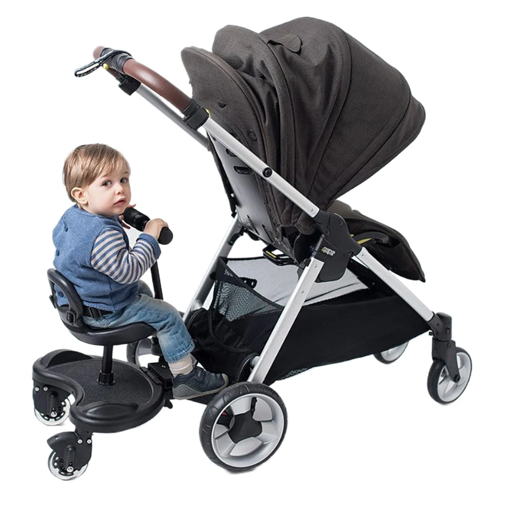 Baby Stroller Pedal Adapter with Seat for Second Child