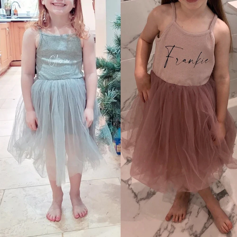 Kids Summer Tulle Ballet Dress Solid Cotton Sleeveless Clothes Children Teenager Tutu Costume Toddler Girl Dress