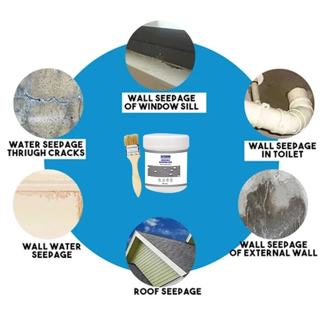 30/100/300 Ml Vízálló Ügynök Láthatatlan Wc-Szivárgásgátló Nano Spray-Ragasztó Kefe Ragasztó Javító A Tetőjavító Szerszámhoz - Image 5