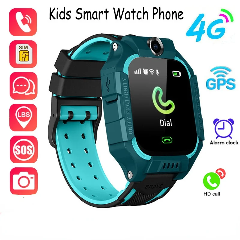 Smart Watch Student Kids Gps Hd Call Voice Waterproof Smartwatch For Children Sos Camera Child