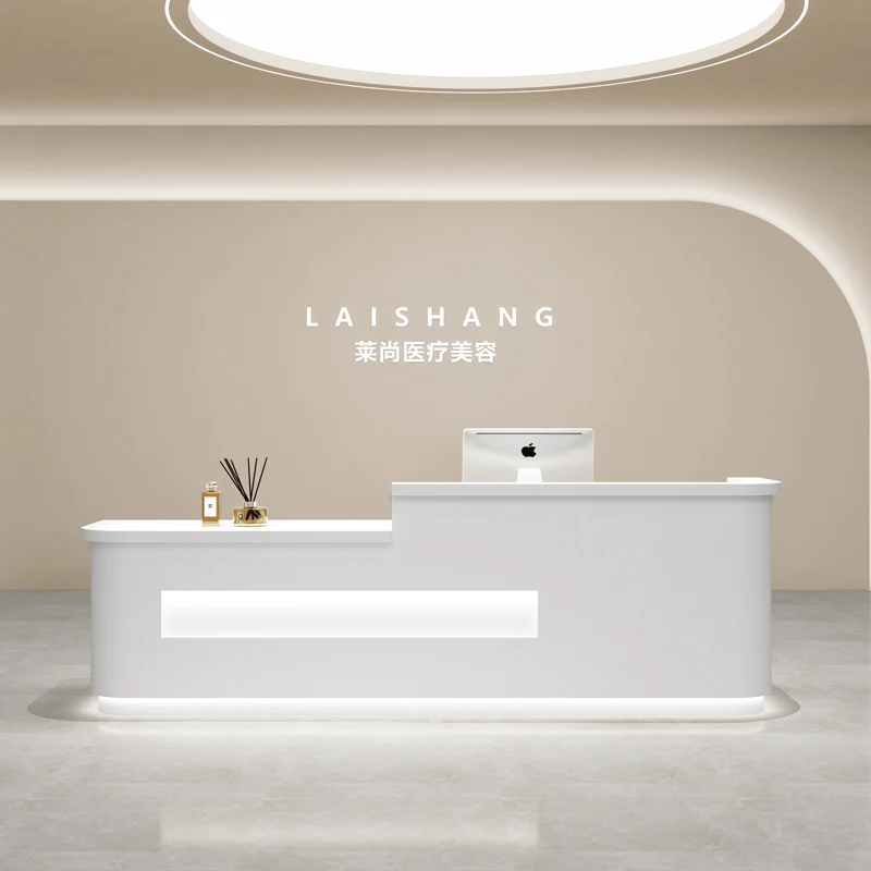 Supermercato Reception Podio Modern Advisory Barbershop Bancone Reception In Acciaio Inox Bancone Bancone Bar Mobili Da Bar