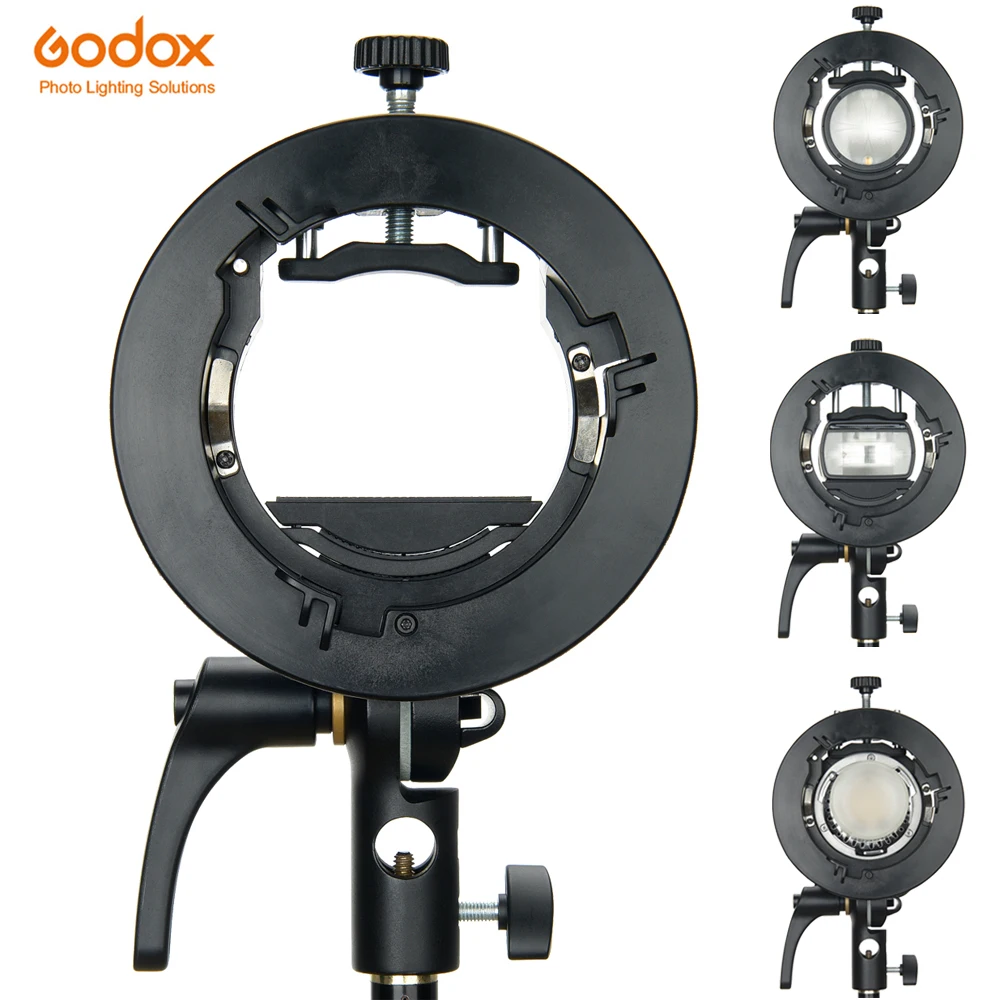 Godox S S2 Bowens Mount Flash Staffa Di Supporto Di Tipo S Per Godox V1 V860Ii Ad200 Ad400Pro Speedlite Flash Snoot Softbox