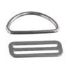 Buckle D Ring 2"/5cm Anti-corrosion Silver Stainless Steel Universal Lightweight Portable Scuba Diving Durable 3
