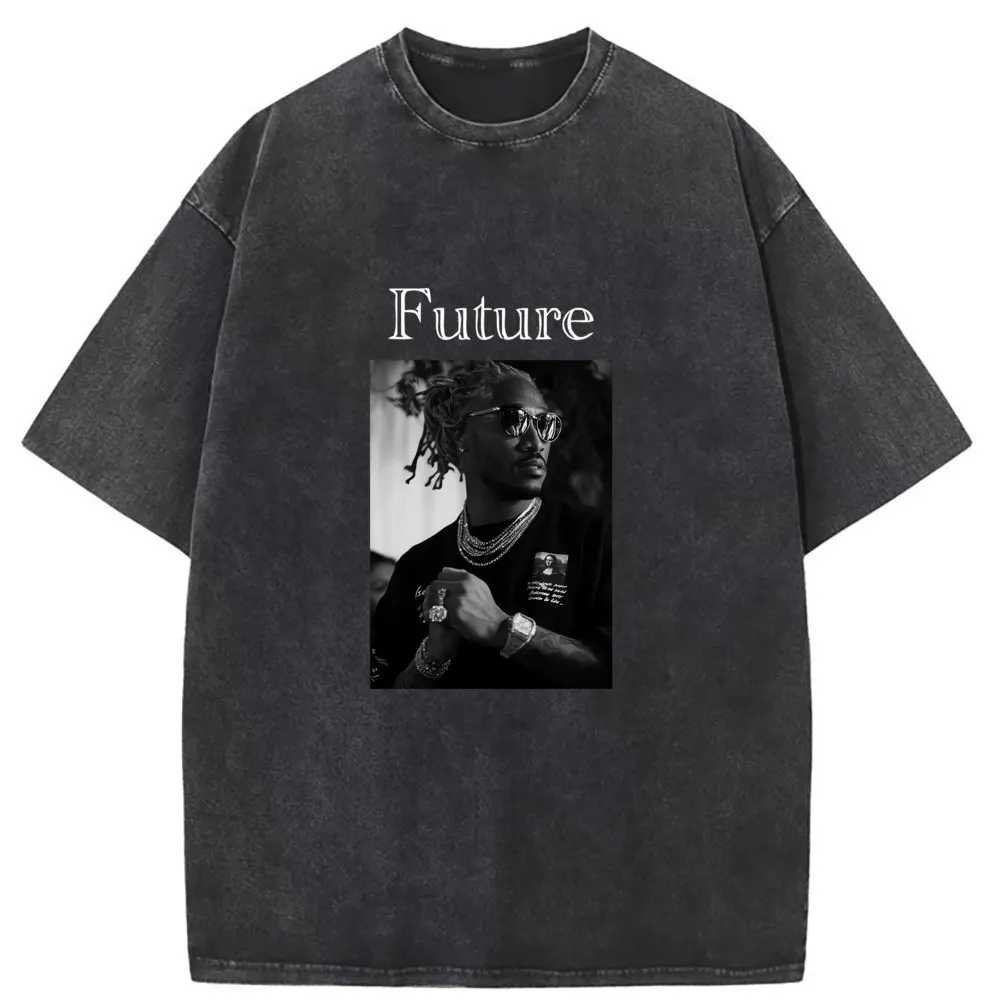 

Future HipHop Tops T Shirt 2023 New Listing Washed Tshirt for Men Long Sleeve Classic Print Family Vintage Sweatshirts Tee Shirt