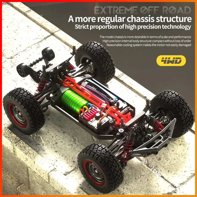SCY 16106 PRO RC Car 70KM/H 1/16 4WD Off-Road Drift Brushless Electric High Speed Remote Control Vehicle Children Toy Crawler 4