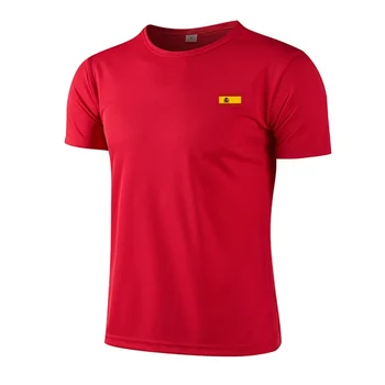 T-shirt da uomo traspirante estiva casual girocollo a manica corta per sport all'aperto, jogging, abbigliamento uomo 2026, magliette in mesh ad asciugatura rapida per maratona