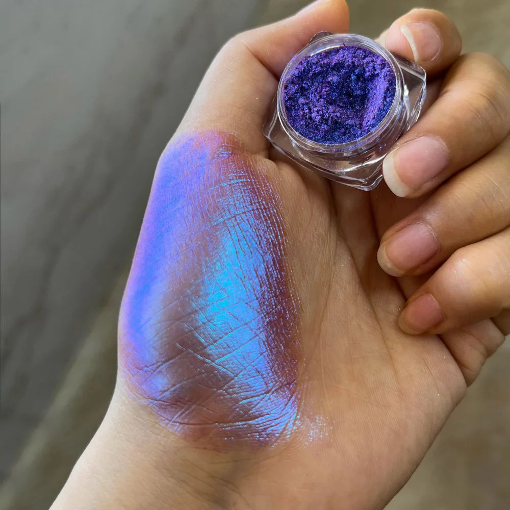 1box Multi-Chrome Shifting Nail Chameleon Pigments Unicorn Mirror Nail/Eyeshadow Powder Polarized Chameleon Rubbing Dust 0.3gram