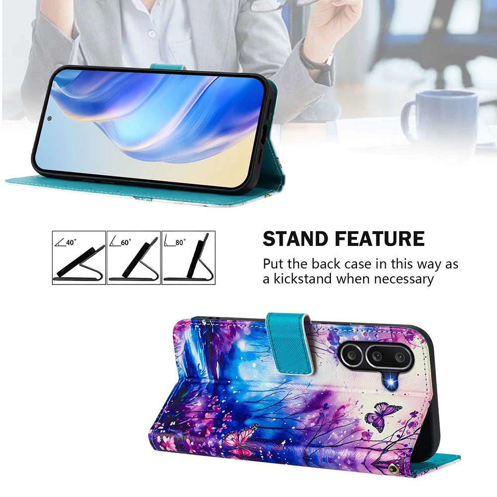 Animal-Themed Flip Wallet Phone Case